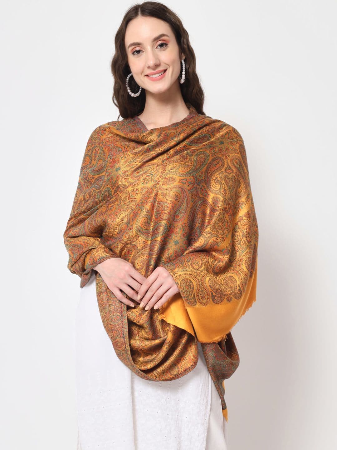 Zamour Women Kani Woven Design Modal Shawl - view 1