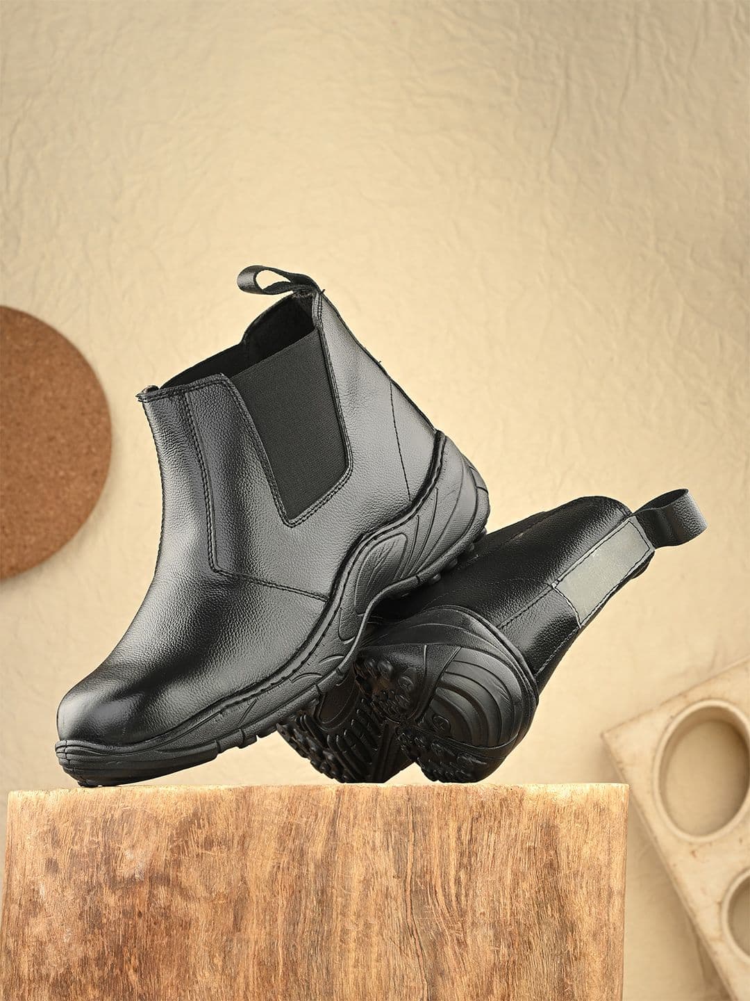 Eego Italy Men Leather Trekking Non-Marking Sports Shoes - view 1