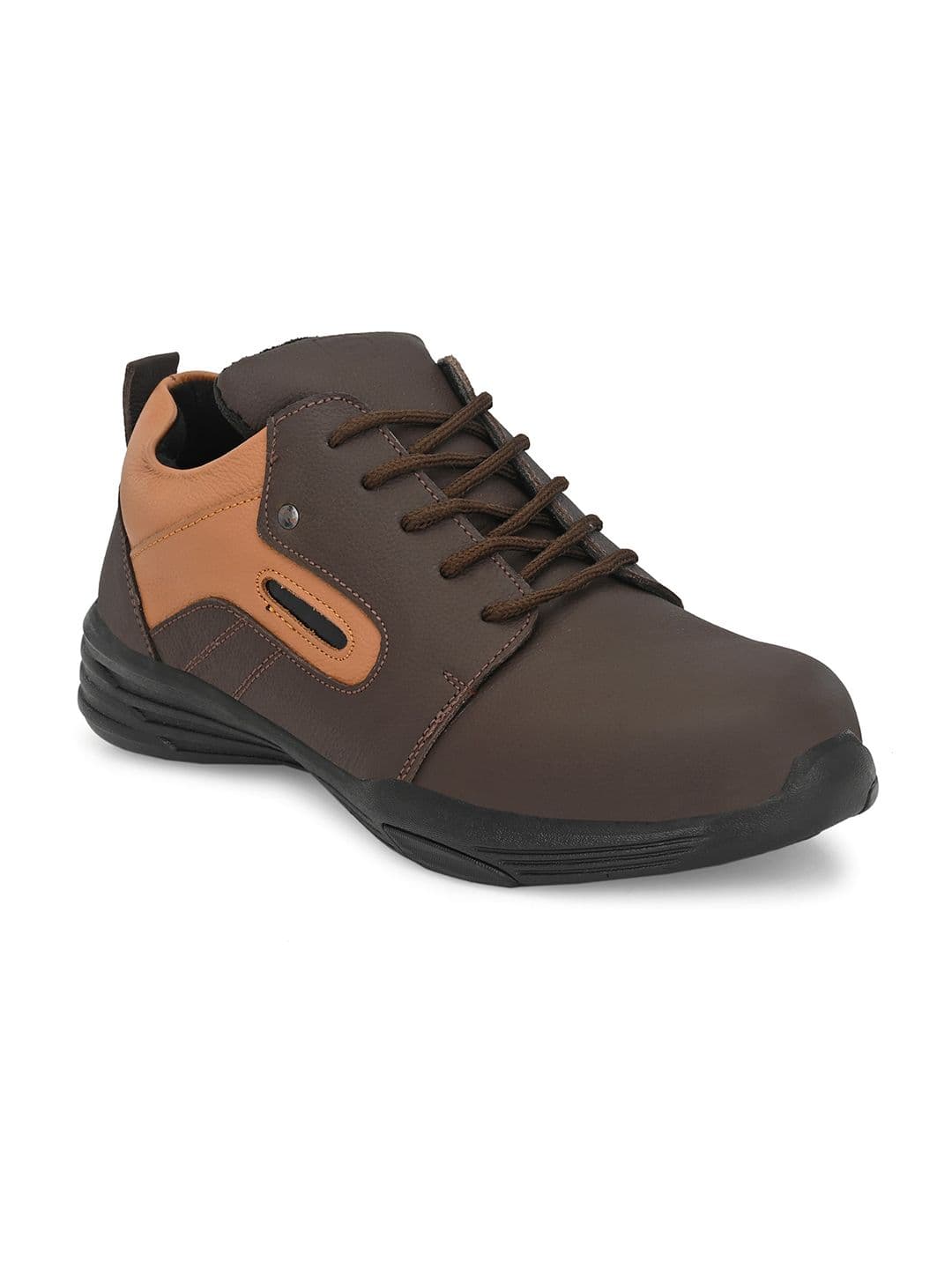 Eego Italy Men Leather Trekking Non-Marking Shoes - view 1