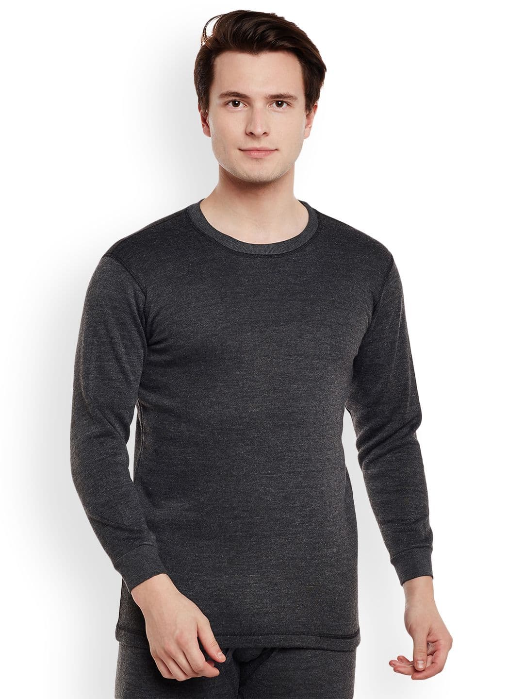 MACK JONNEY Charcoal Grey Thermal T-shirt - view 1