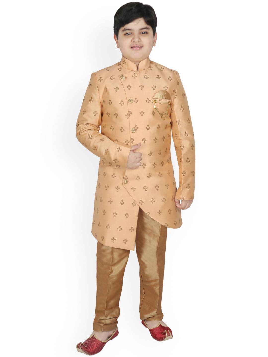 SG YUVRAJ Boys Printed Sherwani Set - view 1