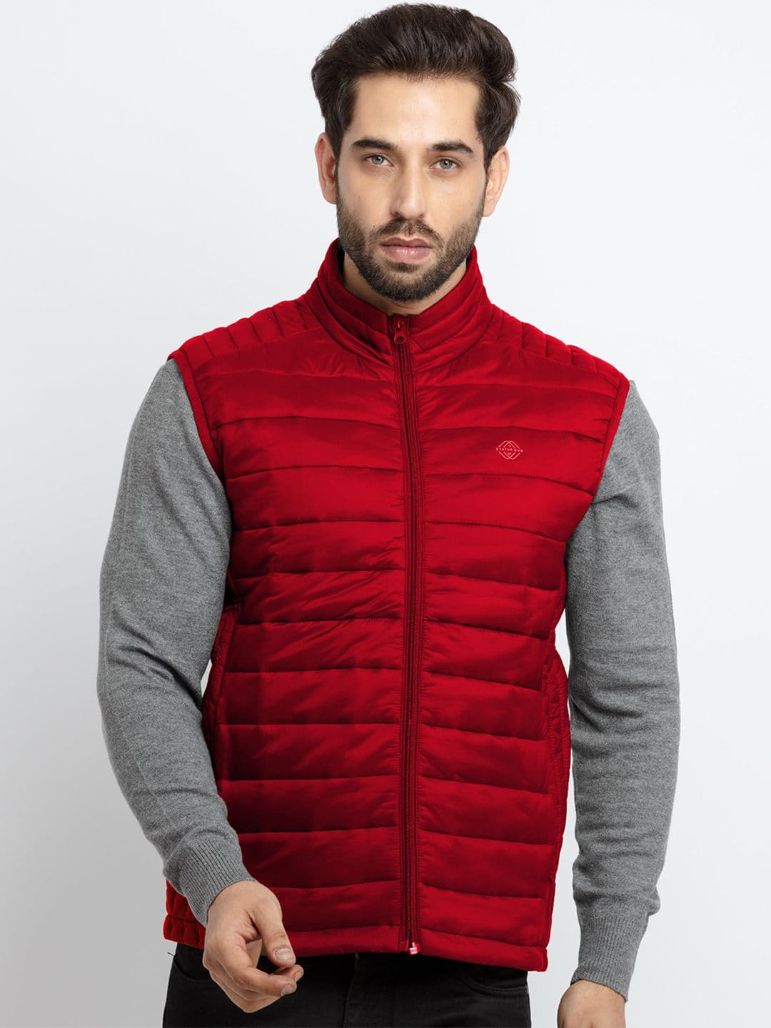 Status Quo Men Sleeveless Quilted Jacket - view 1