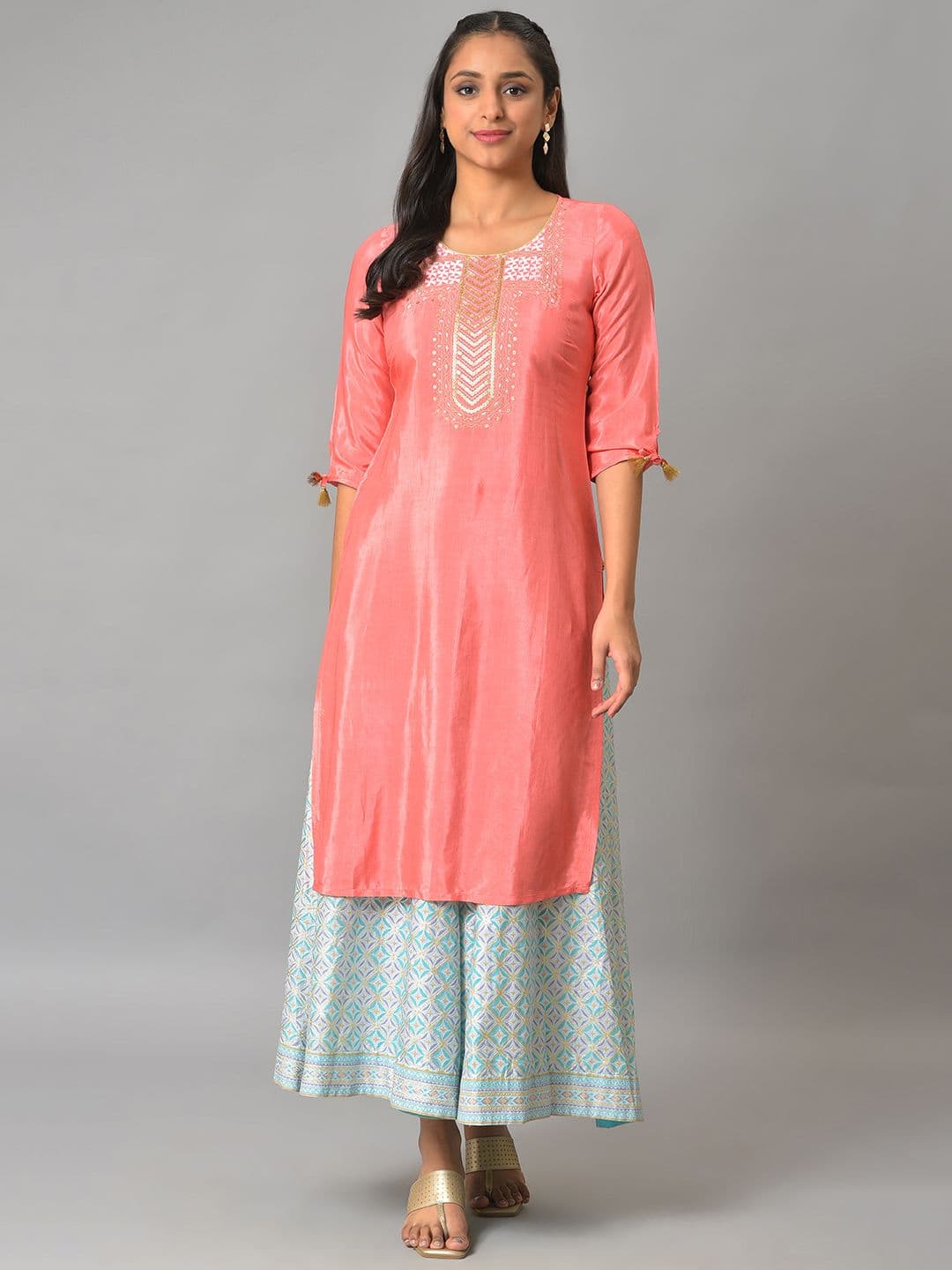 AURELIA Women Foil Printed Flared Skirts - view 1