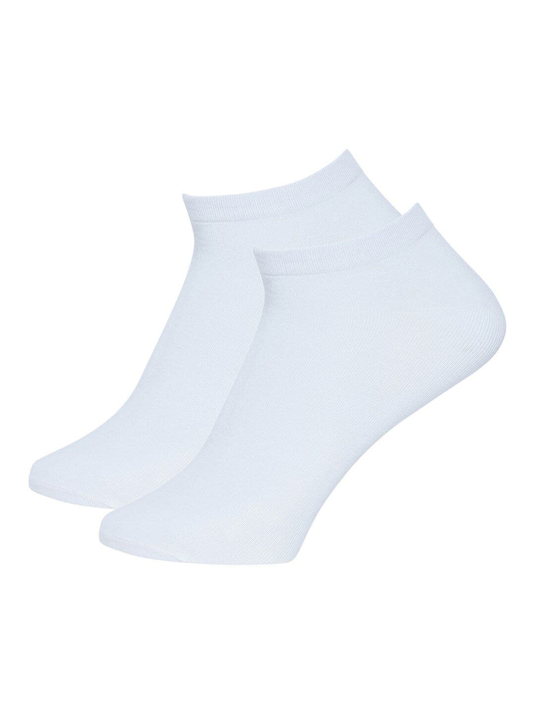 SECRETS BY ZEROKAATA Men White Pack Of 2 Ankle Length Socks - view 1