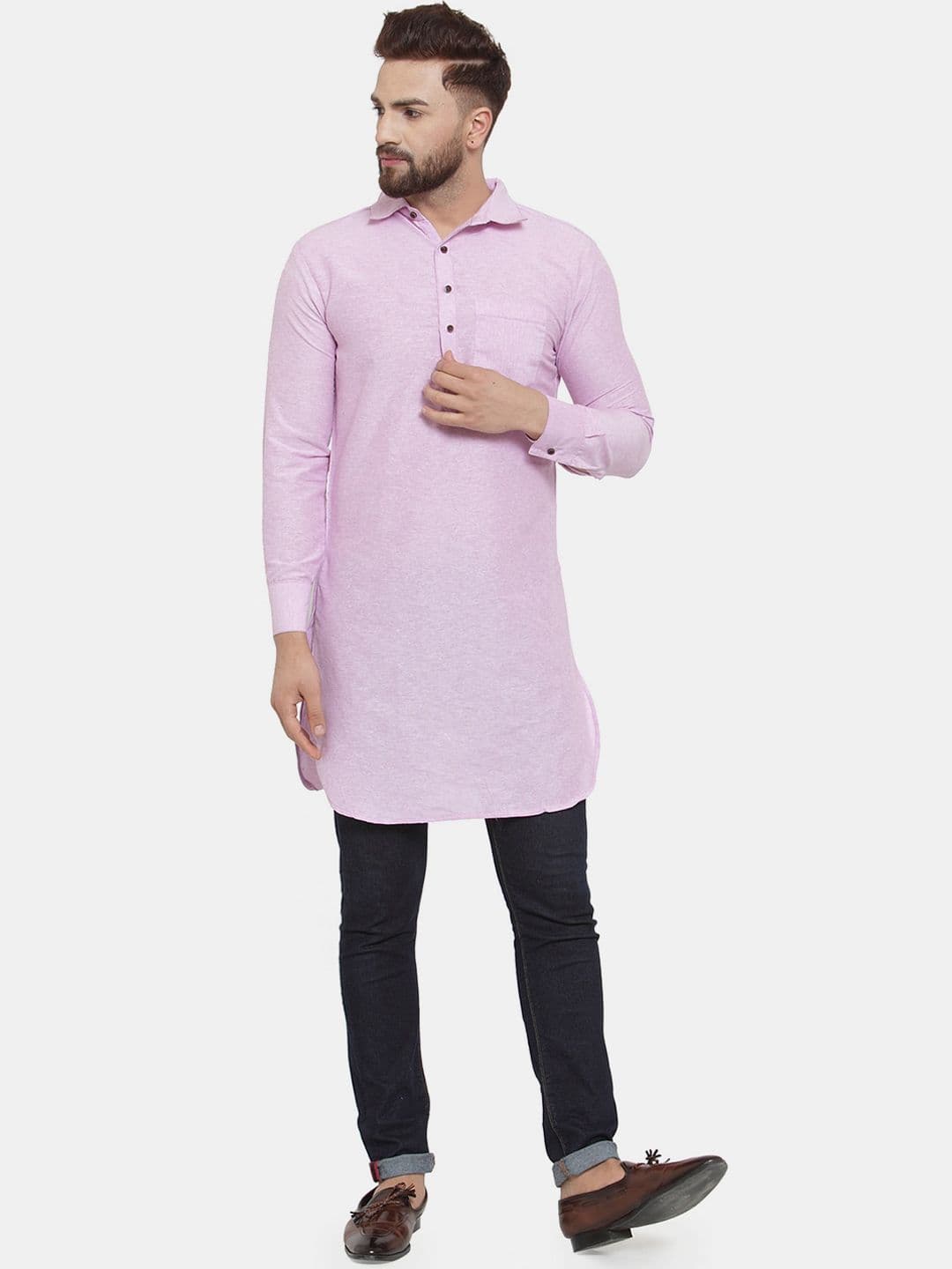 Sayesha Men Pathani Pure Cotton Kurta - view 1