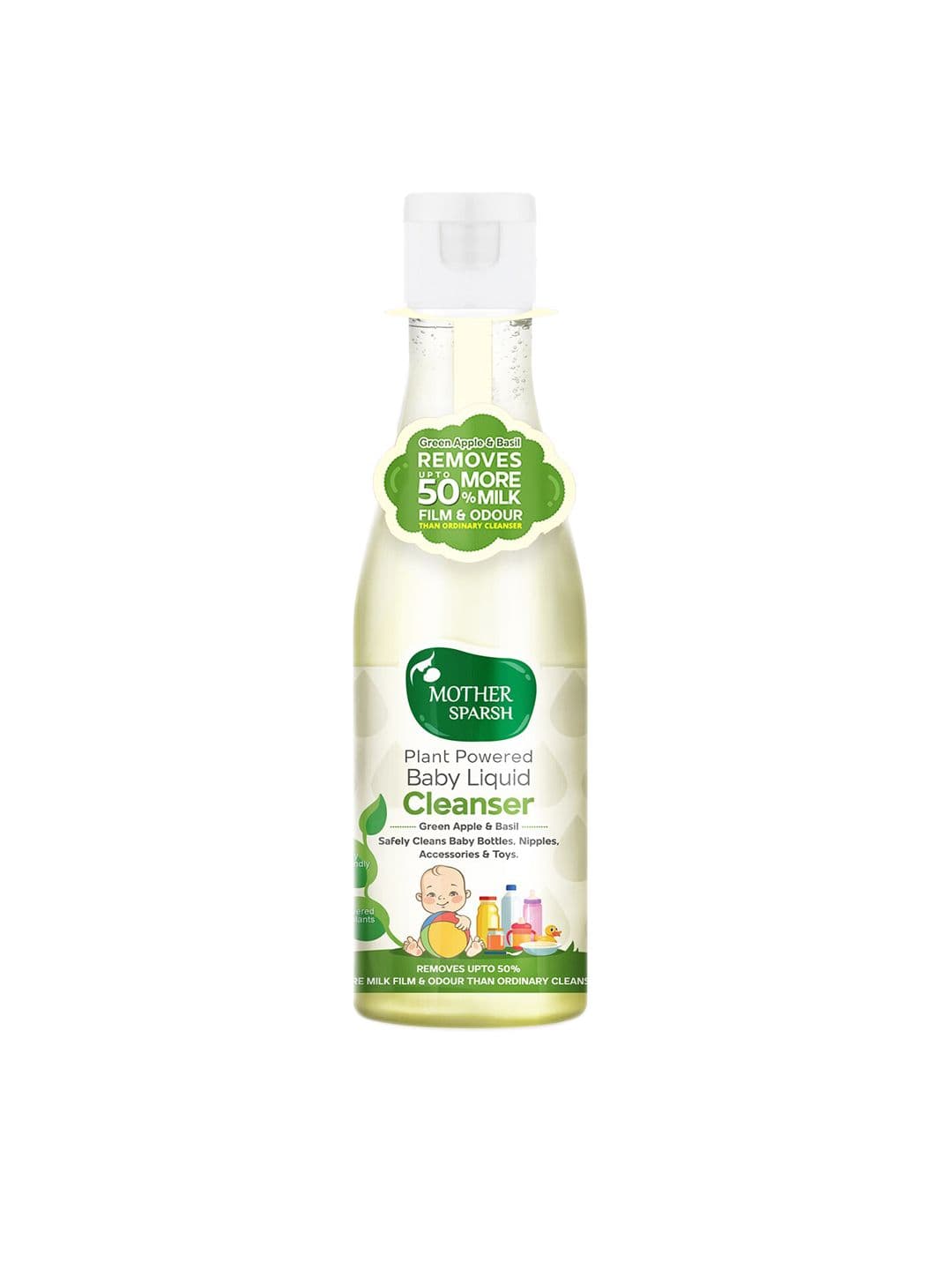 Mother Sparsh Plant Powered Natural Baby Liquid Cleanser - 175 ml - view 1