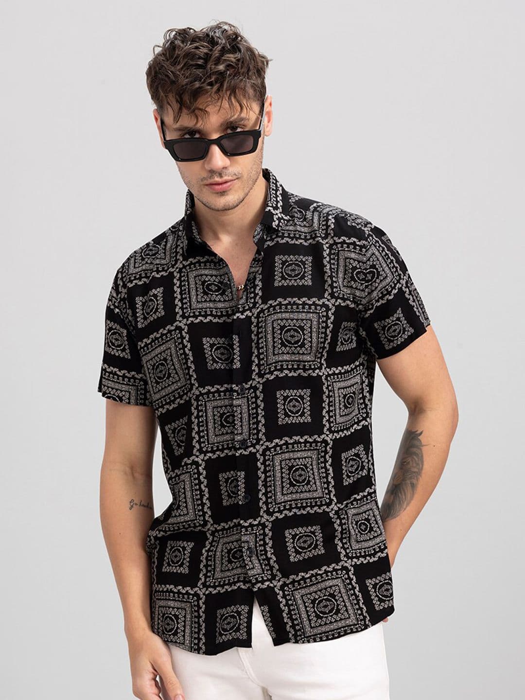 Snitch Men Slim Fit Printed Casual Shirt - view 1