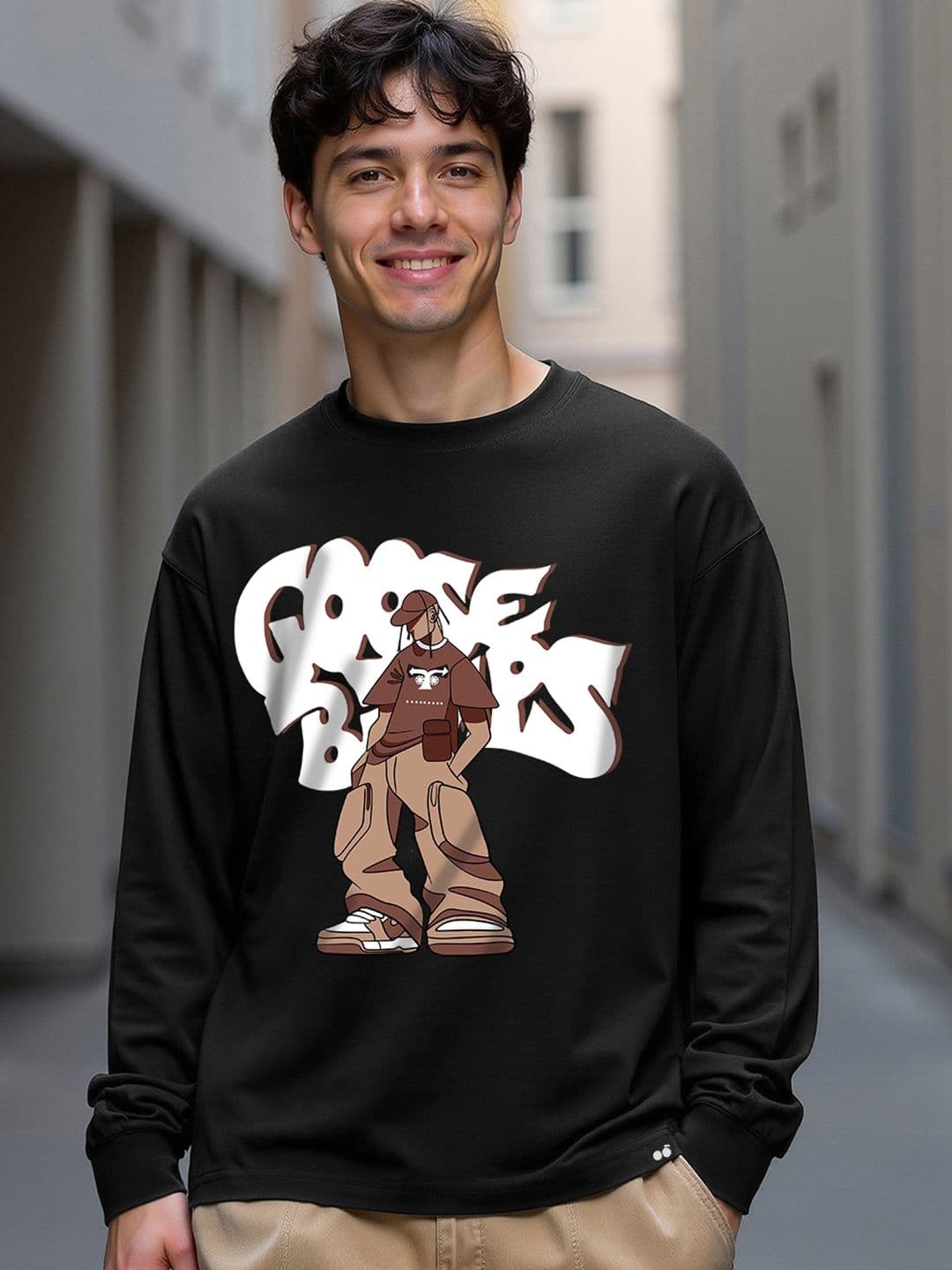 Bewakoof Men Printed Loose Cotton T-shirt - view 1