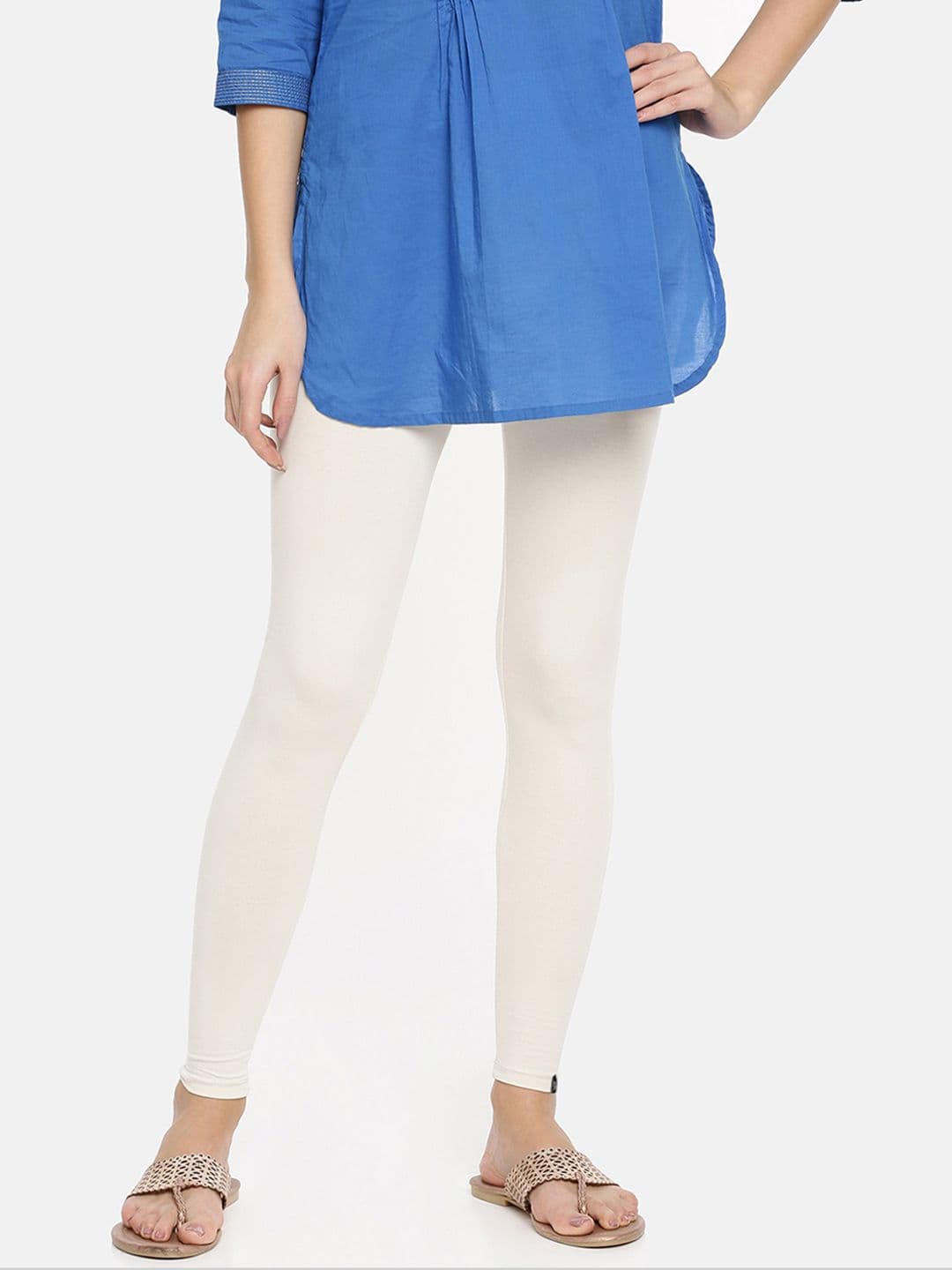 TWIN BIRDS Women Solid Super Stretch Cotton Ankle Length Leggings - view 1