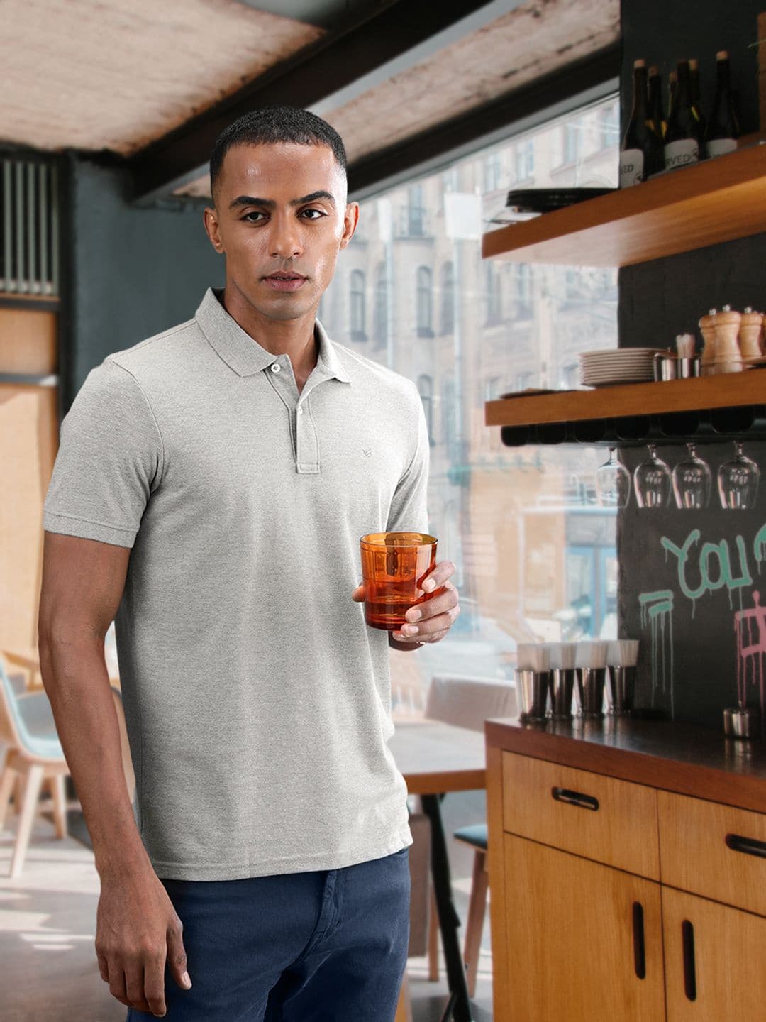 Blackberrys Solid Polo Collar T-shirt - view 1
