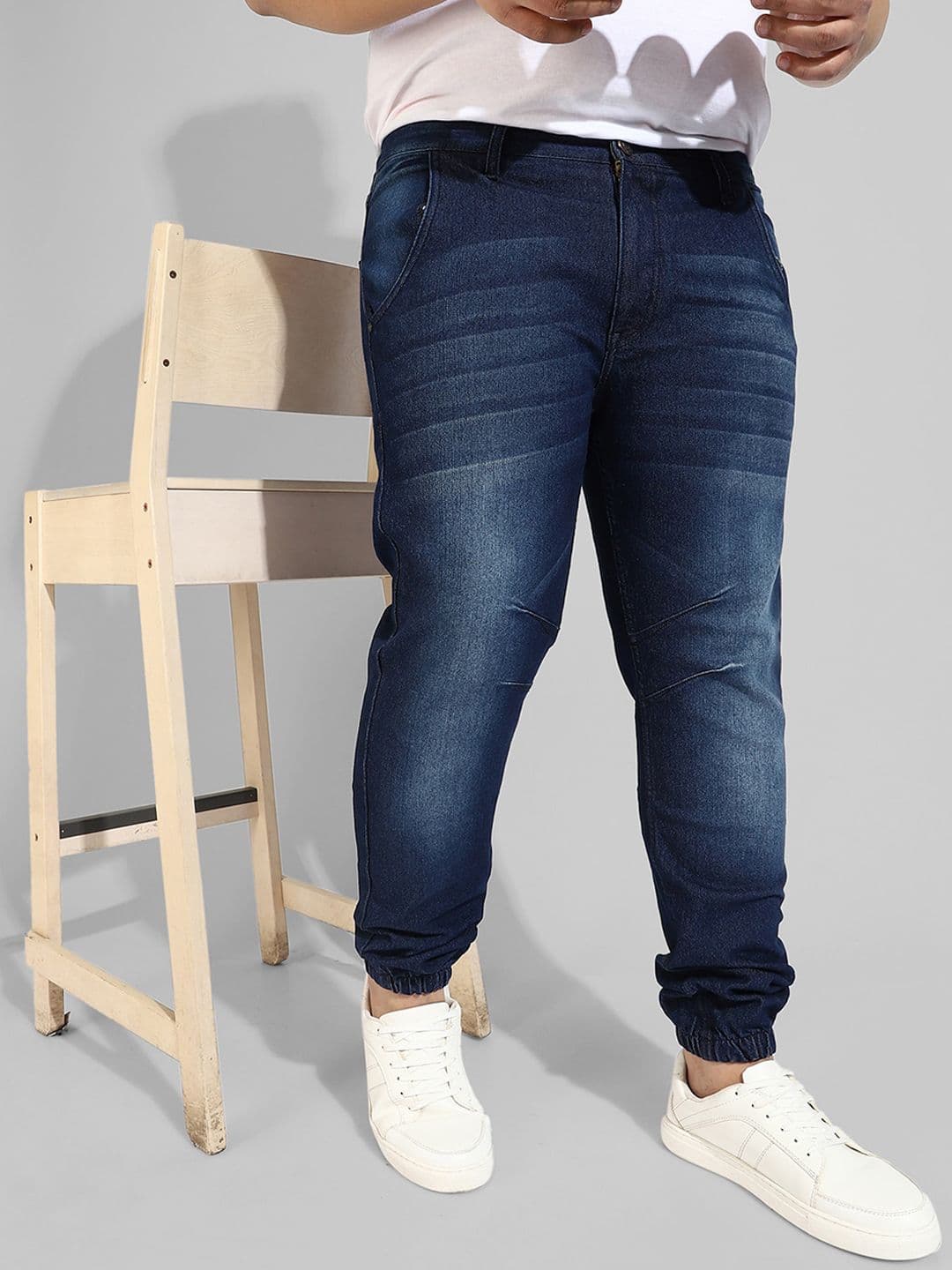 Instafab Plus Men Plus Size Relaxed Fit Mid Rise Stretchable Jeans - view 1