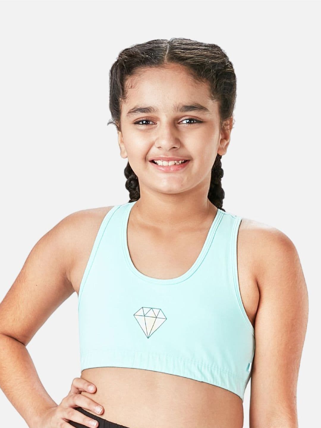 You Got Plan B Girls Pack of 2 Printed Double Layered Sports Bra - view 1