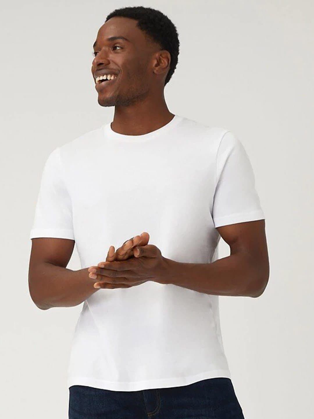 Marks & Spencer Regular Fit Pure Cotton Crew Neck T-Shirt - view 1