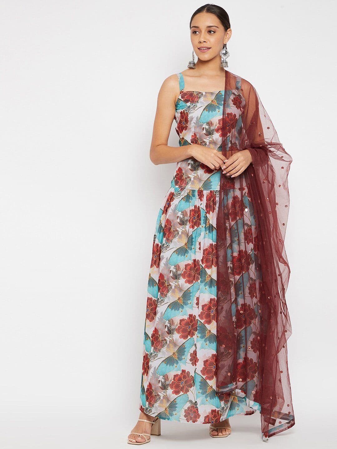 PANIT Printed Ready to Wear Lehenga & Blouse With Dupatta - view 1