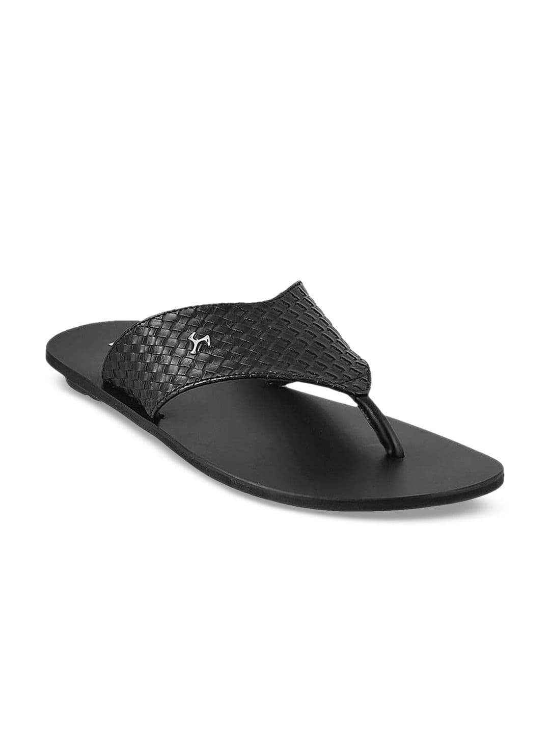 Mochi Men Black Textured Sandals - view 1