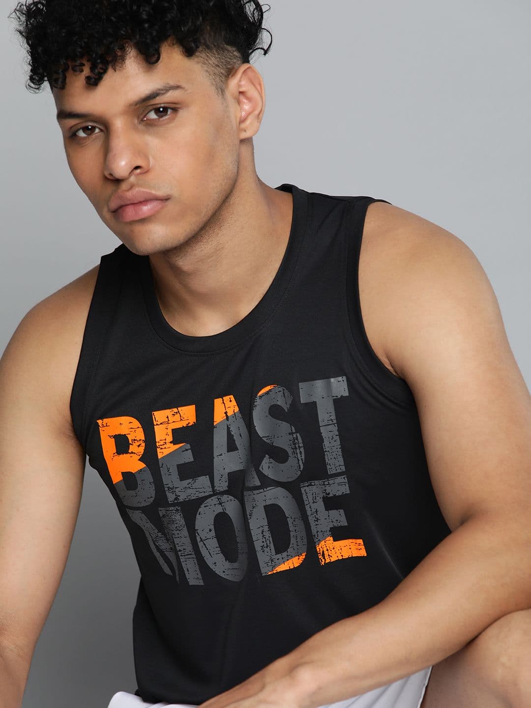 HRX by Hrithik Roshan Typography Printed Rapid-Dry Training or Gym T-shirt - view 1