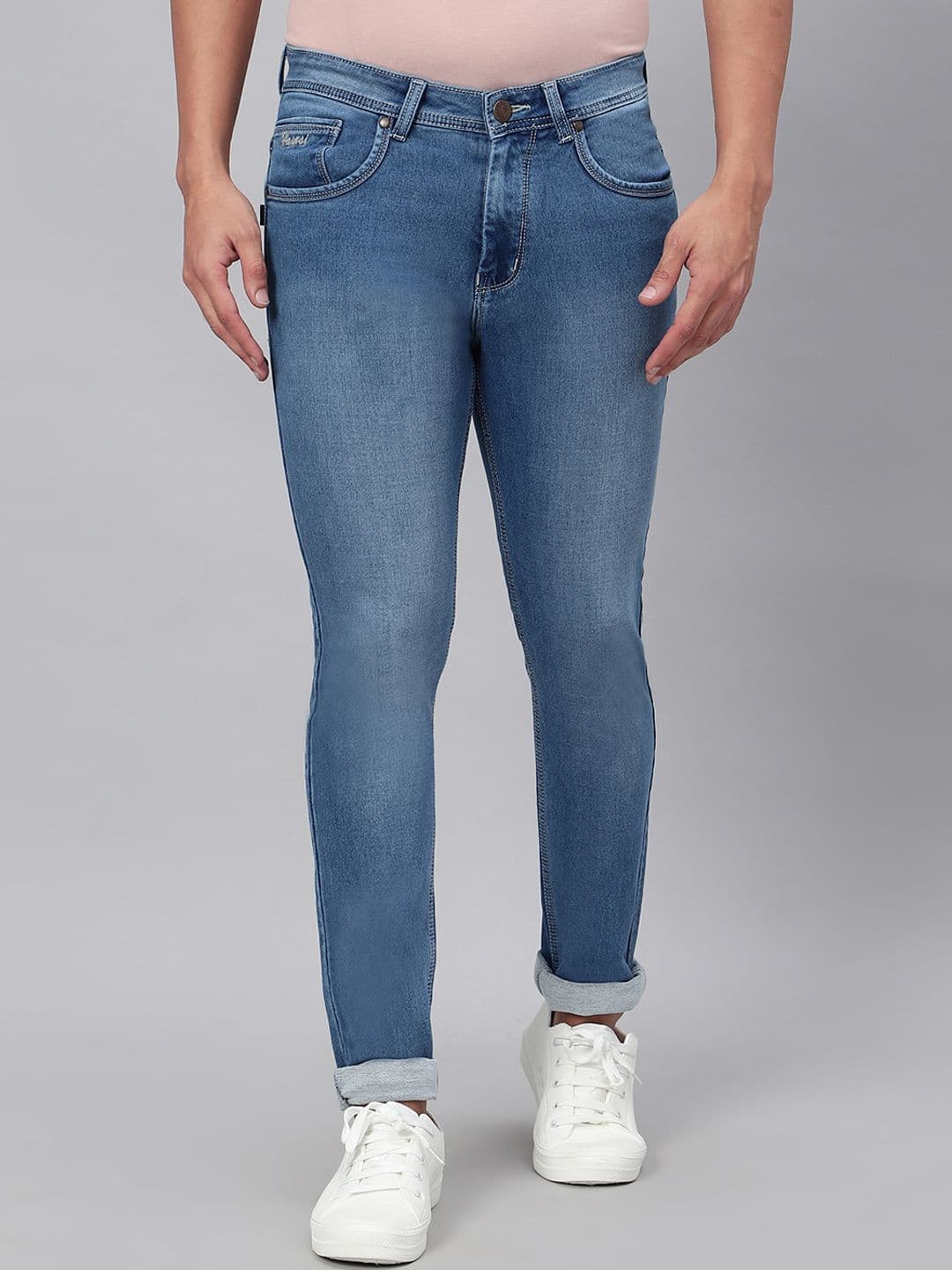 HJ HASASI Men Relaxed Fit Heavy Fade Stretchable Jeans - view 1