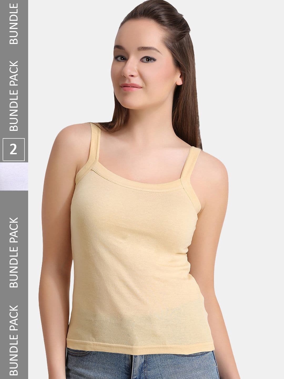 DressBerry Pack Of 2 Non-Padded Pure Cotton Camisoles - view 1