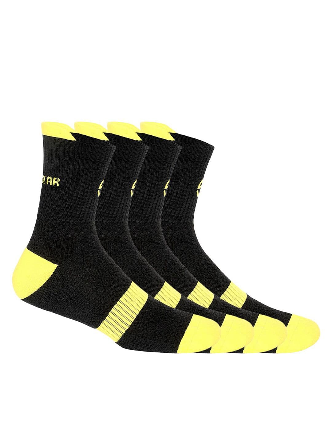SuperGear Men Pack Of 2 Patterned Ankle-Length Cotton Cycling Socks - view 1
