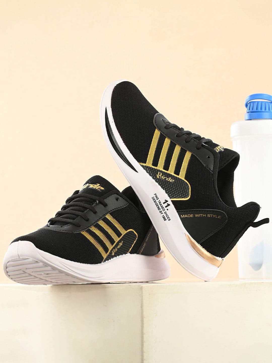 BIRDE Men Mesh Memory Foam Running Non-Marking Shoes - view 1