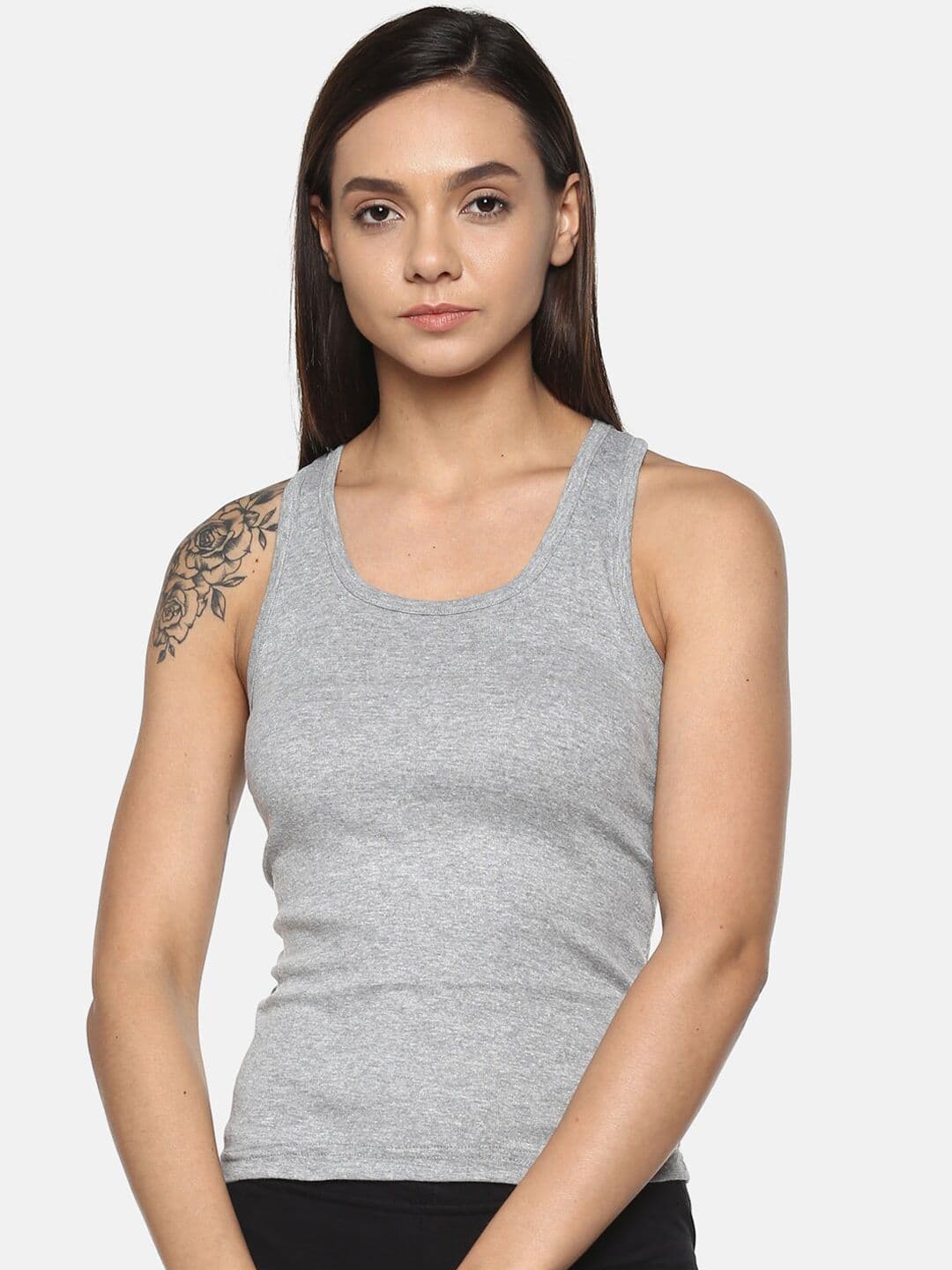Roadster Pure Cotton Racer Back Non-Padded Camisole - view 1