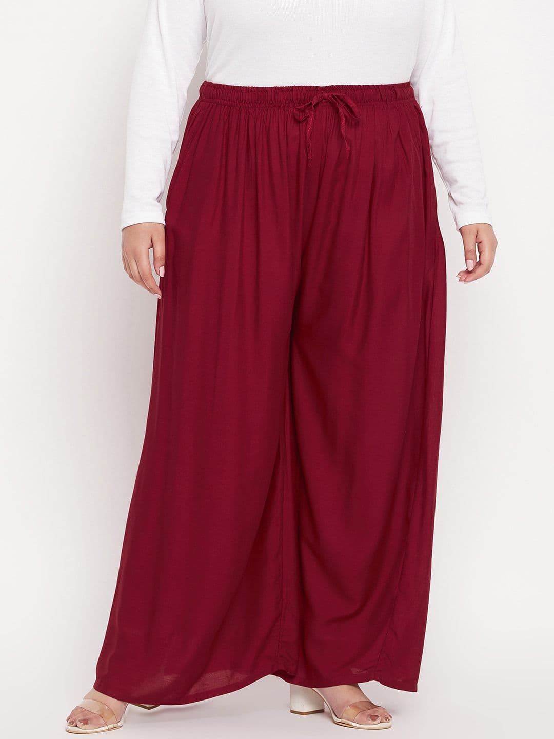 Clora Creation Women Plus Size Wide Leg Palazzos - view 1