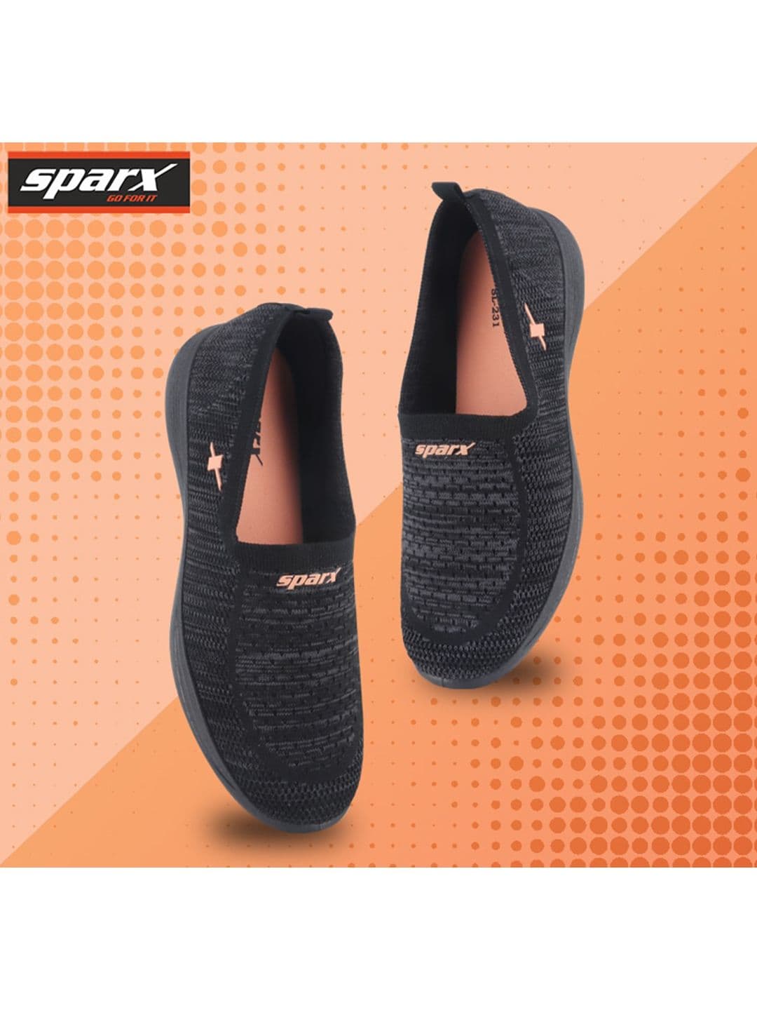 Sparx Women Textile Walking Non-Marking Shoes - view 1
