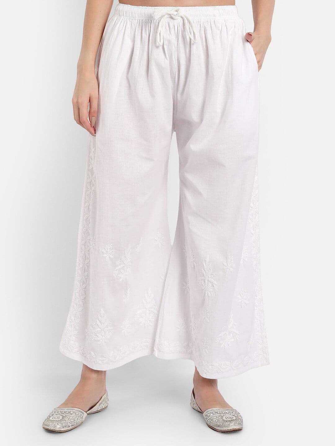 Indiankala4u Women Chikankari Embroidered Palazzo - view 1