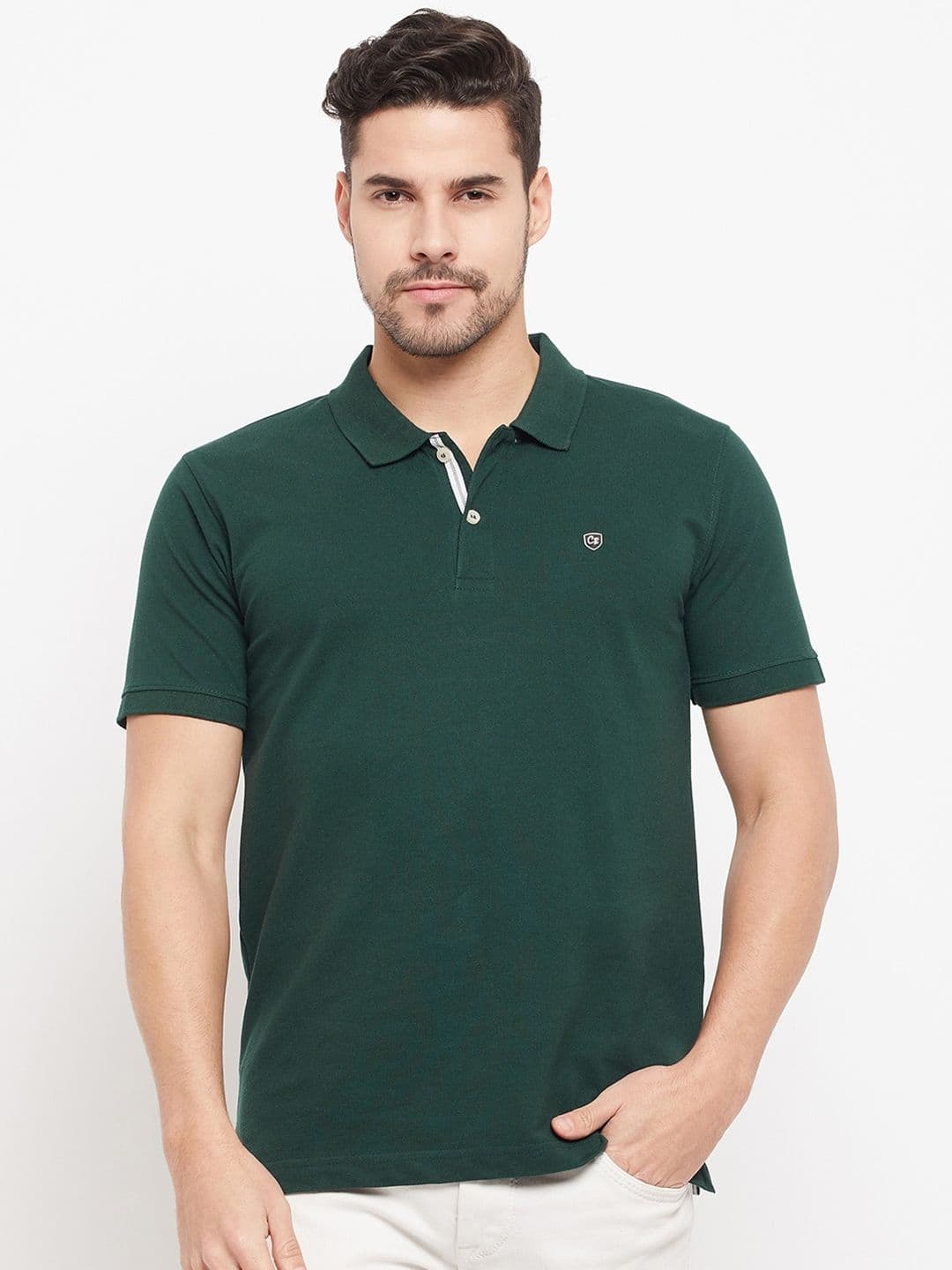Cantabil Polo Collar Cotton Breathable T-shirt - view 1