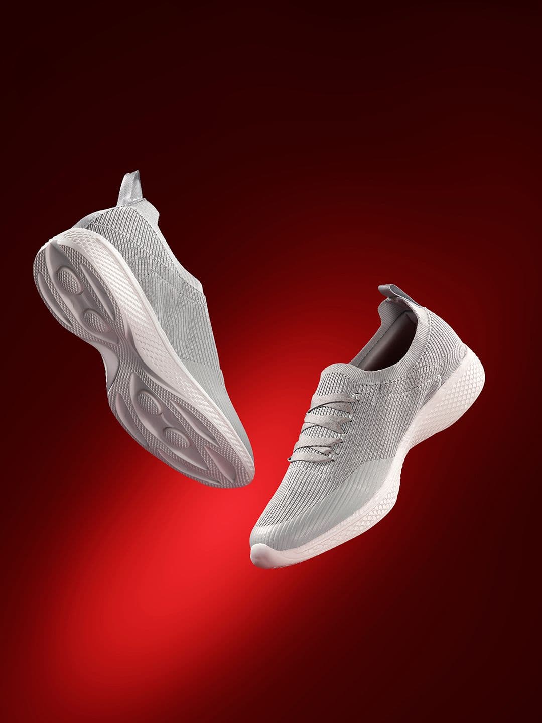 HRX by Hrithik Roshan Men Knit Textured Walking Shoes - view 1