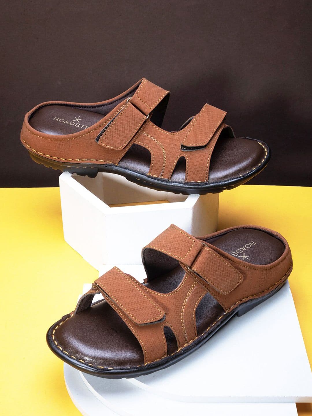 The Roadster Lifestyle Co. Men Sleek Silhouette Comfort Slip On Sandals - view 1