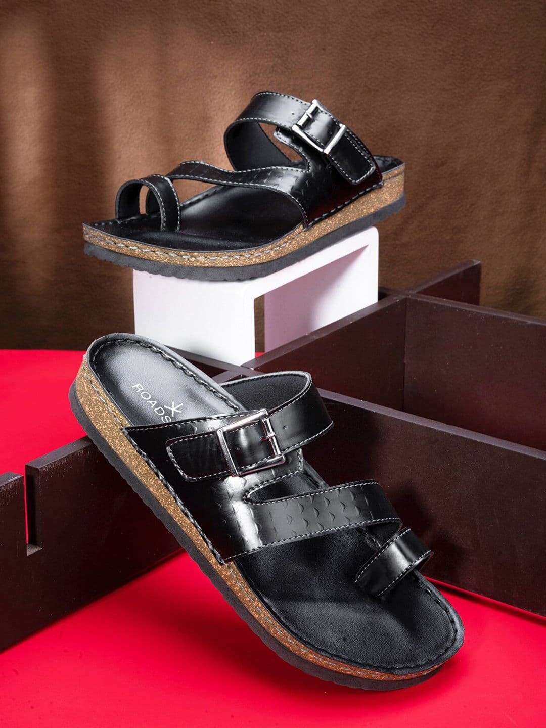 The Roadster Lifestyle Co. Men Textured Slip-On Casual Comfort Sandals - view 1