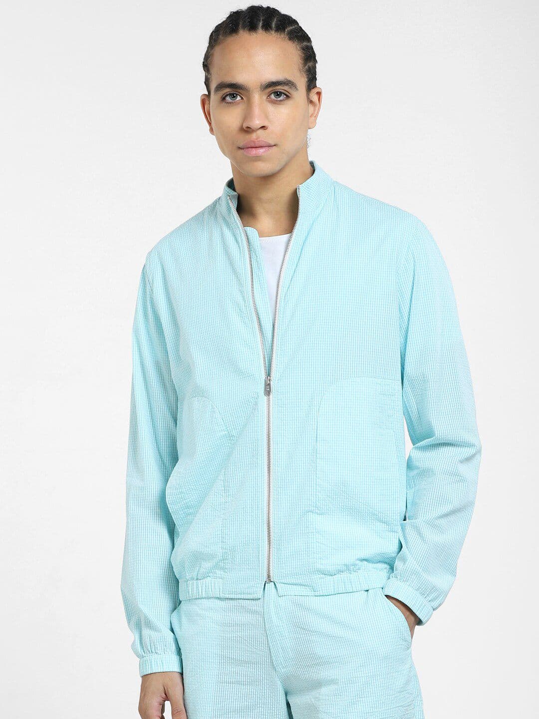 Jack & Jones Men Checked Cotton Sporty Jacket - view 1