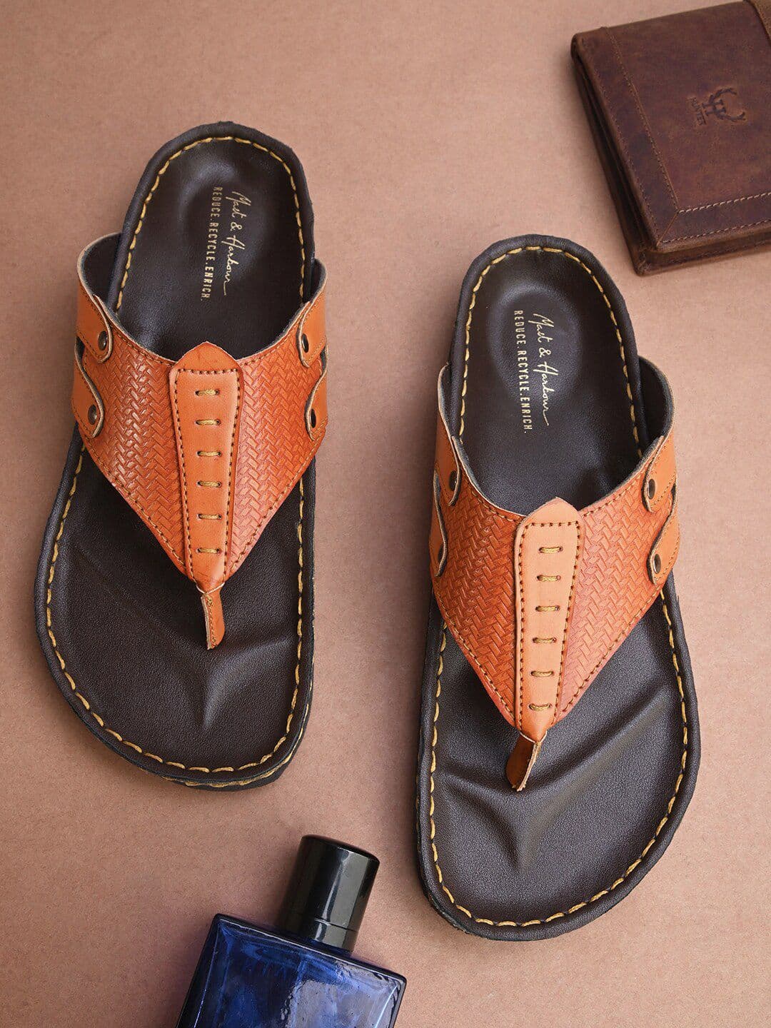 Mast & Harbour Men Textured Comfort Sandals - view 1