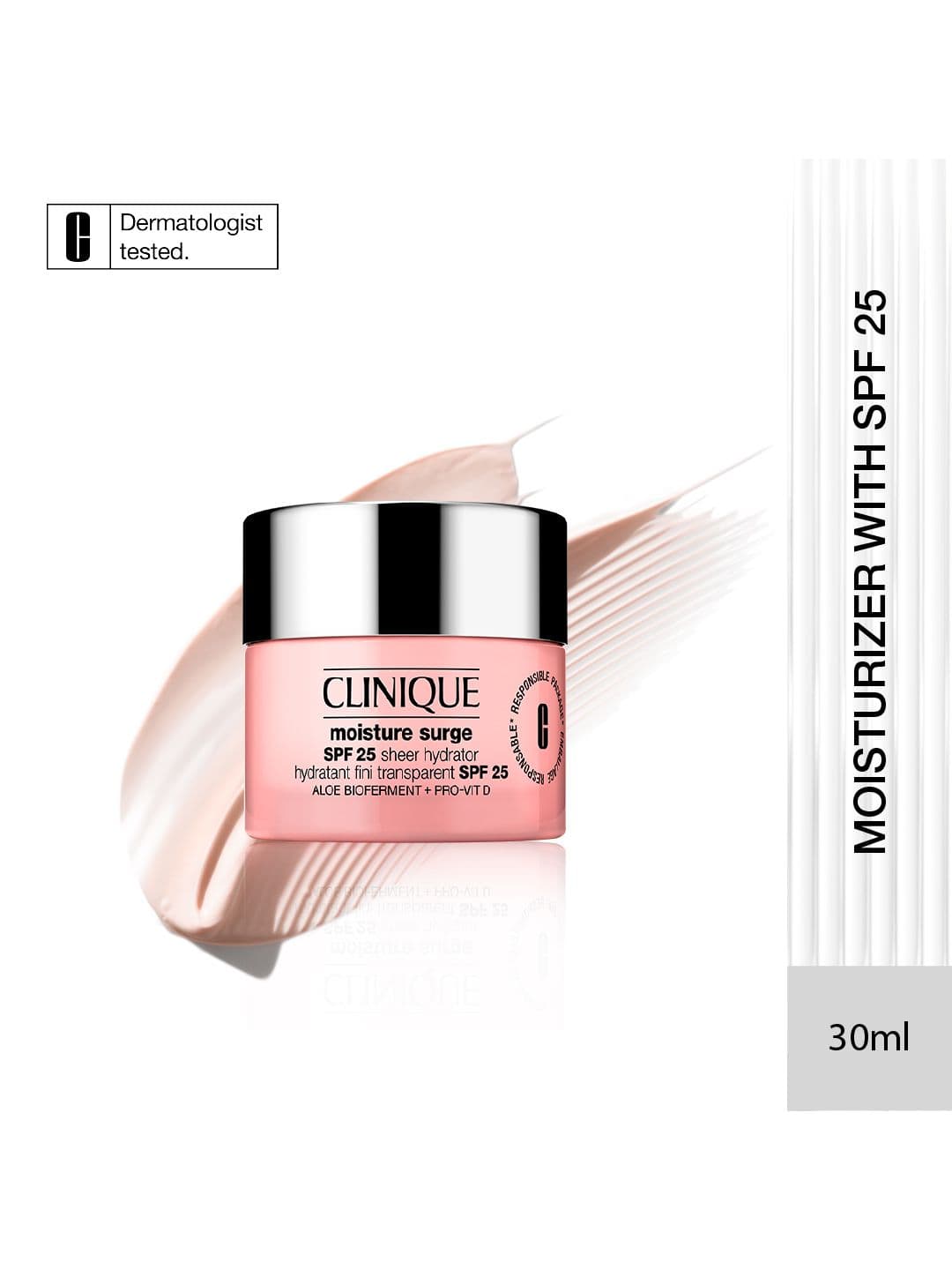 Clinique Moisture Surge SPF25 Sheer Hydrator Face Moisturiser with Aloe Bioferment - 30ml - view 1