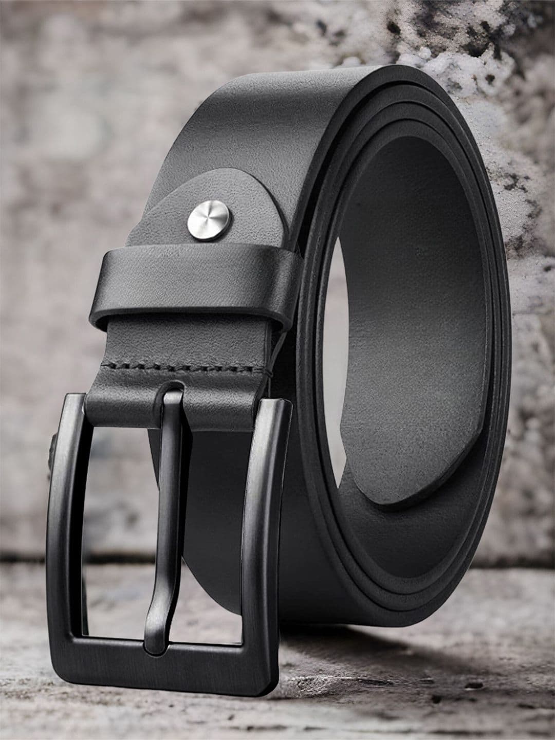 ZORO Men Black Leather Belt - view 1