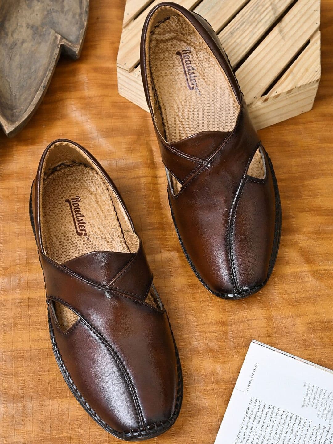 Roadster Lifestyle Co. Men Textured Shoe-Style Sandals - view 1