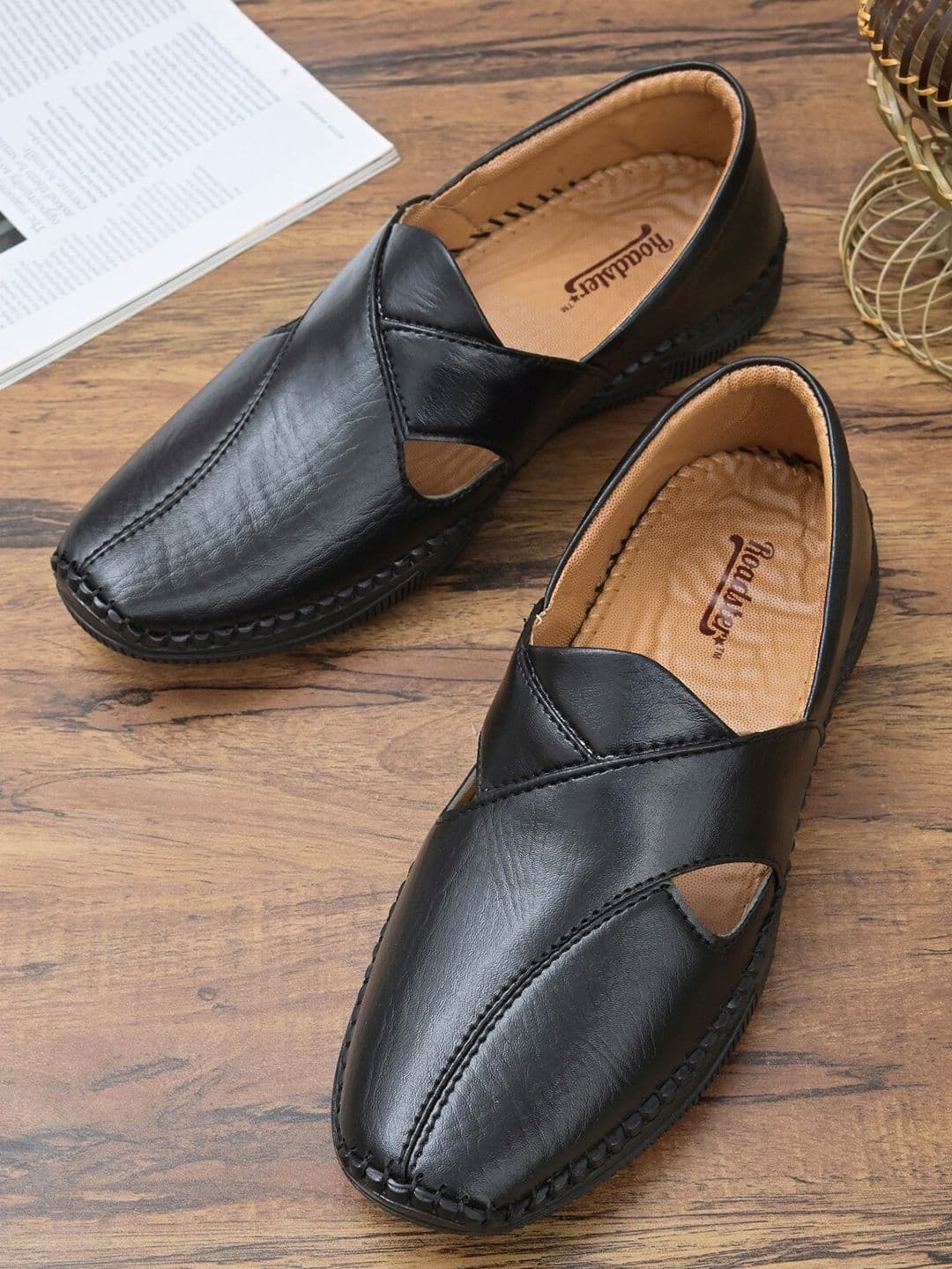 Roadster Lifestyle Co. Men Textured Shoe-Style Sandals - view 1