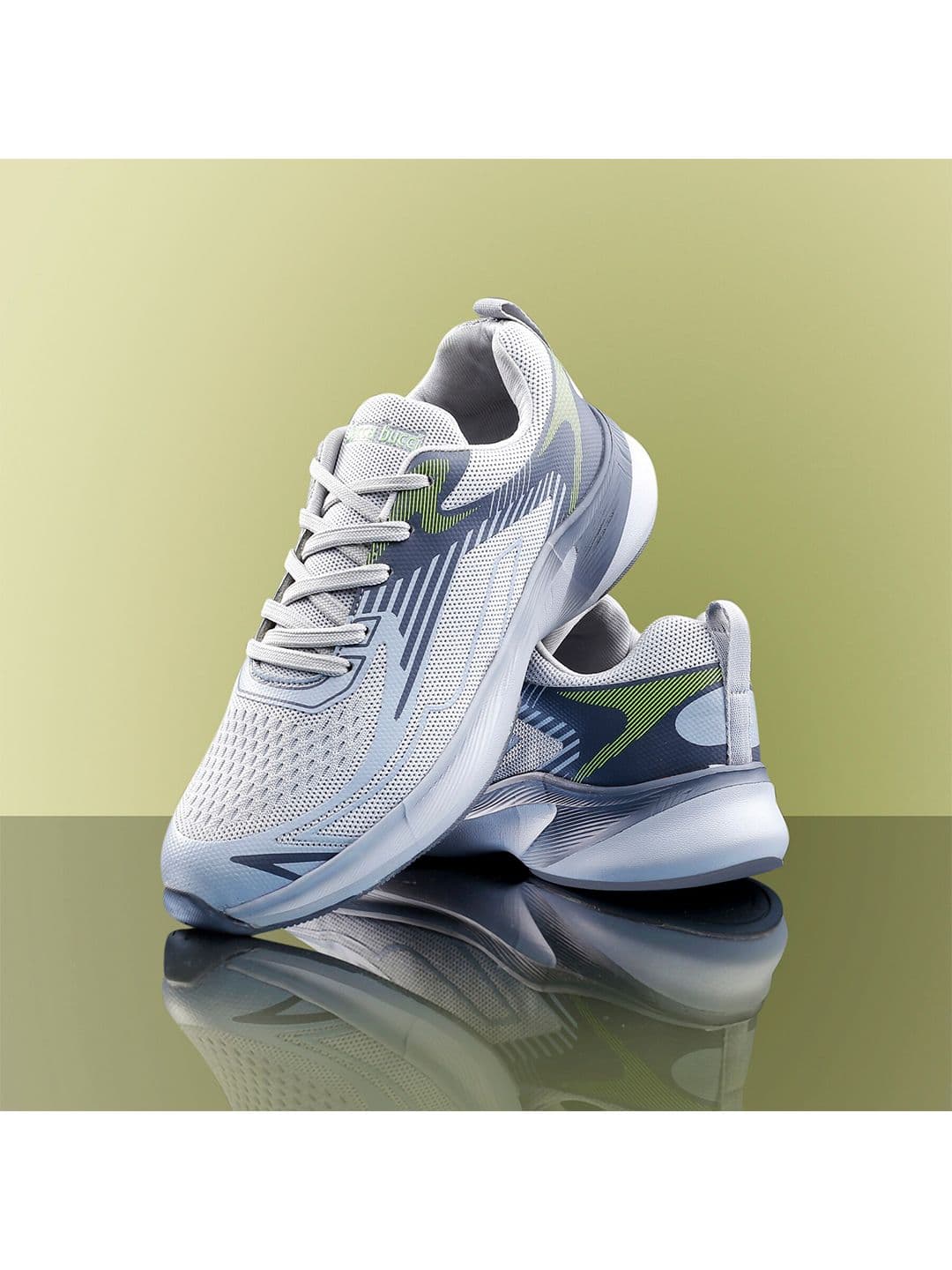 bacca bucci Men Grey Mesh Training or Gym Non-Marking BBMG8212I Running Sports Shoes - view 1