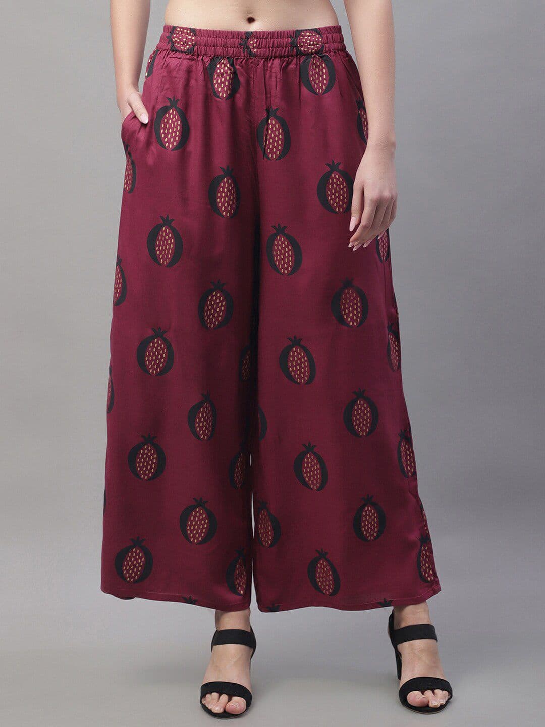Pistaa Women Printed Regular Palazzos - view 1