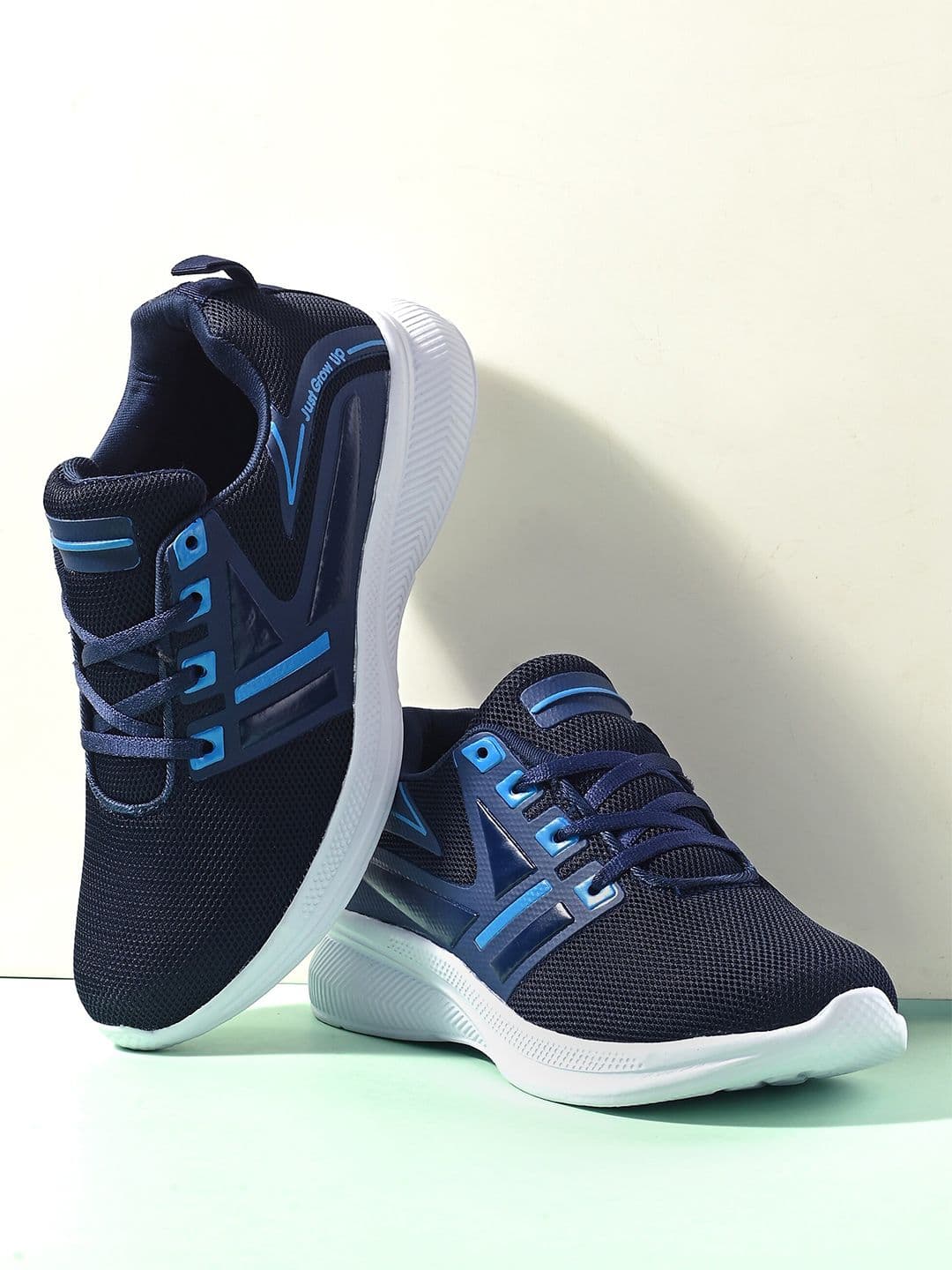 Mast & Harbour Men Mesh Lace-Up Air-Max Running Shoes - view 1