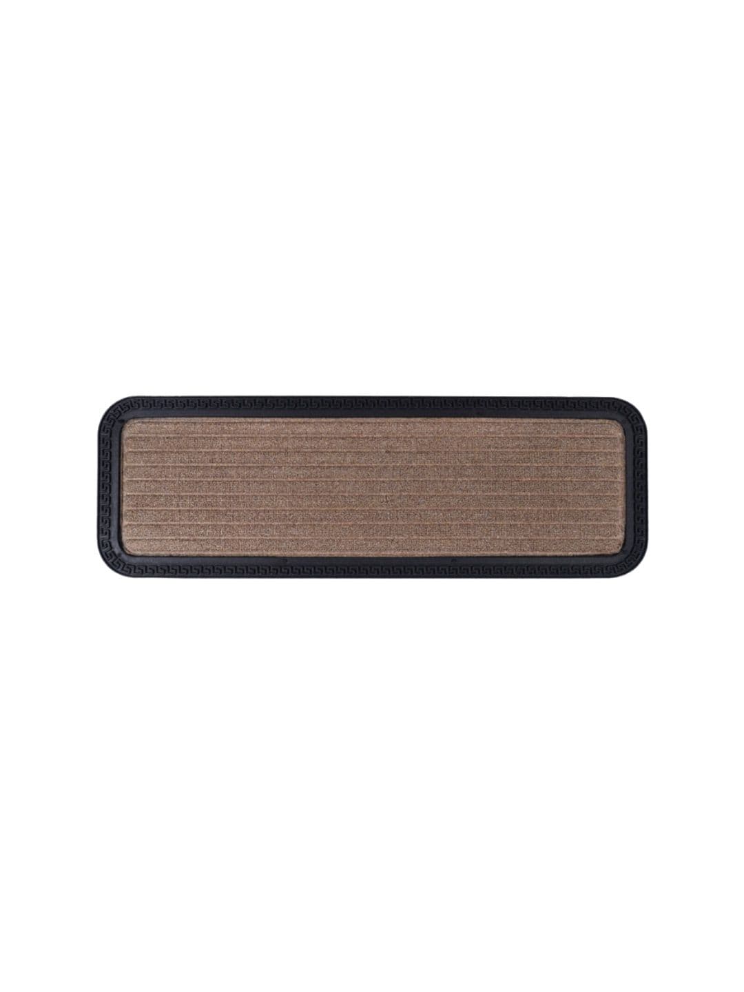 Black gold Beige & Black Striped High Water Absorbent Anti Slip Entrance Doormat - view 1