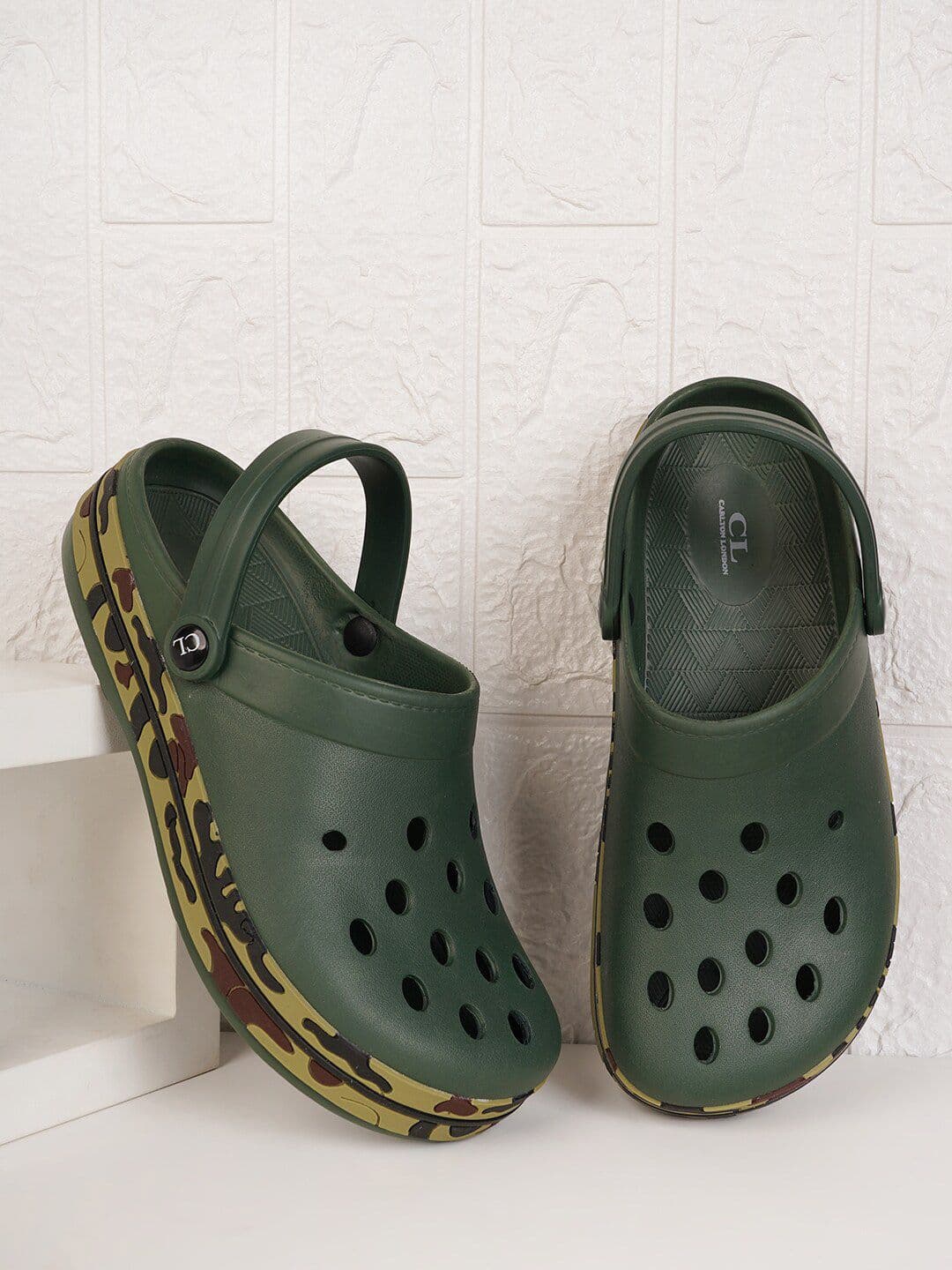 Carlton London Men Textured Rubber Clogs - view 1