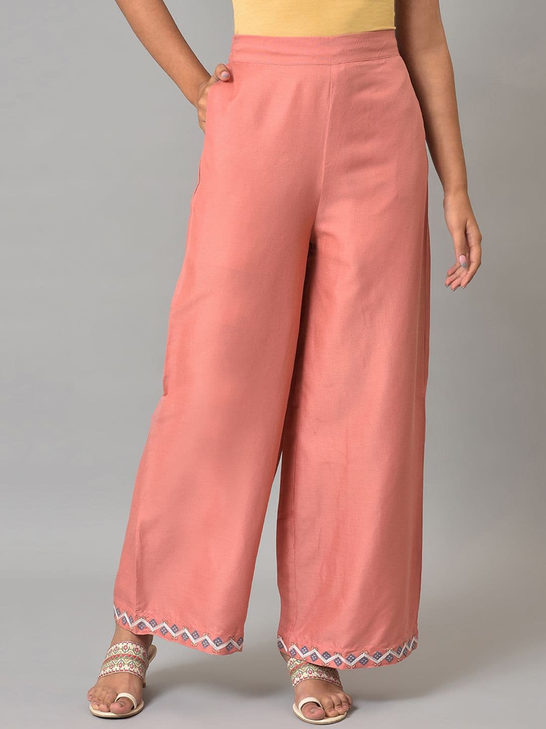 W Women Straight Fit Palazzos - view 1