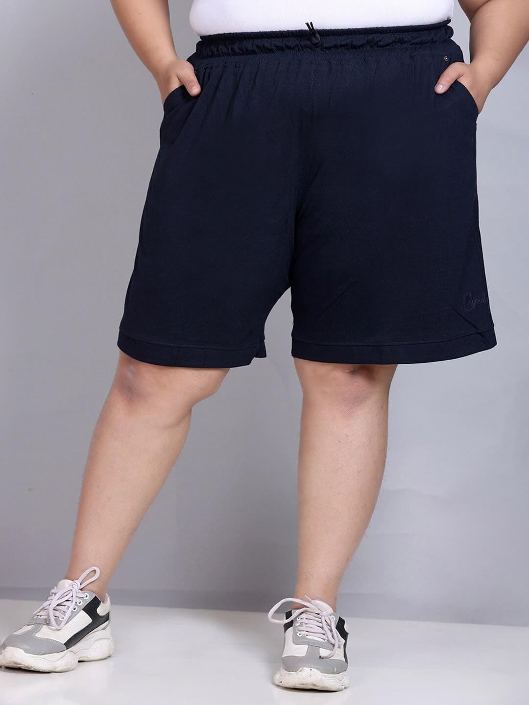 CUPID Plus Size Women Cotton Lounge Shorts - view 1