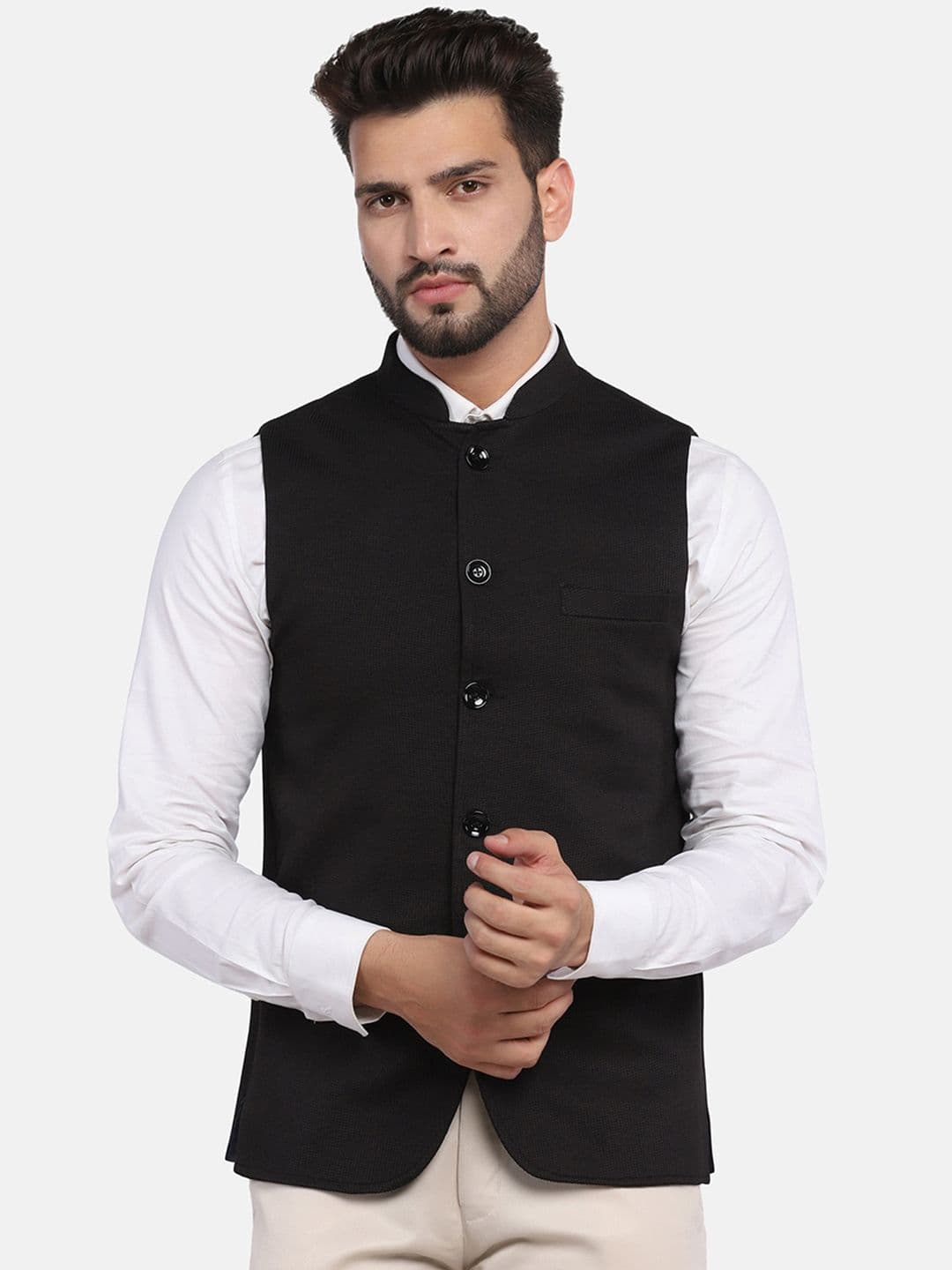 TAHVO Regular Fit Nehru Jacket - view 1