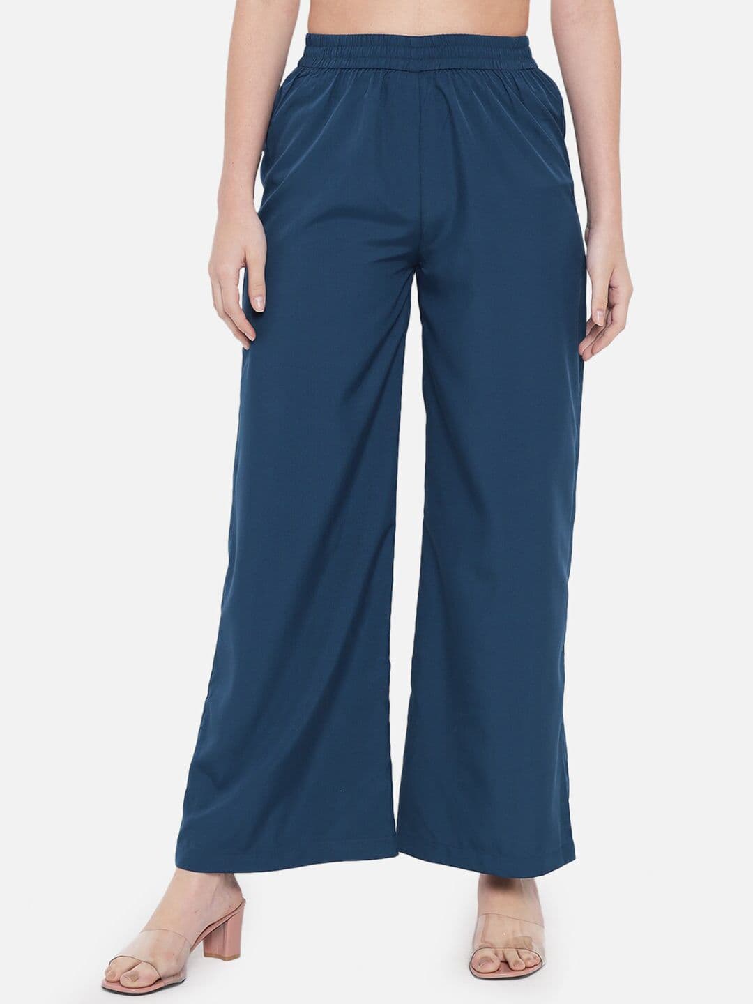 ALL WAYS YOU Women Elasticated Slip-On Wide-Leg Palazzos - view 1