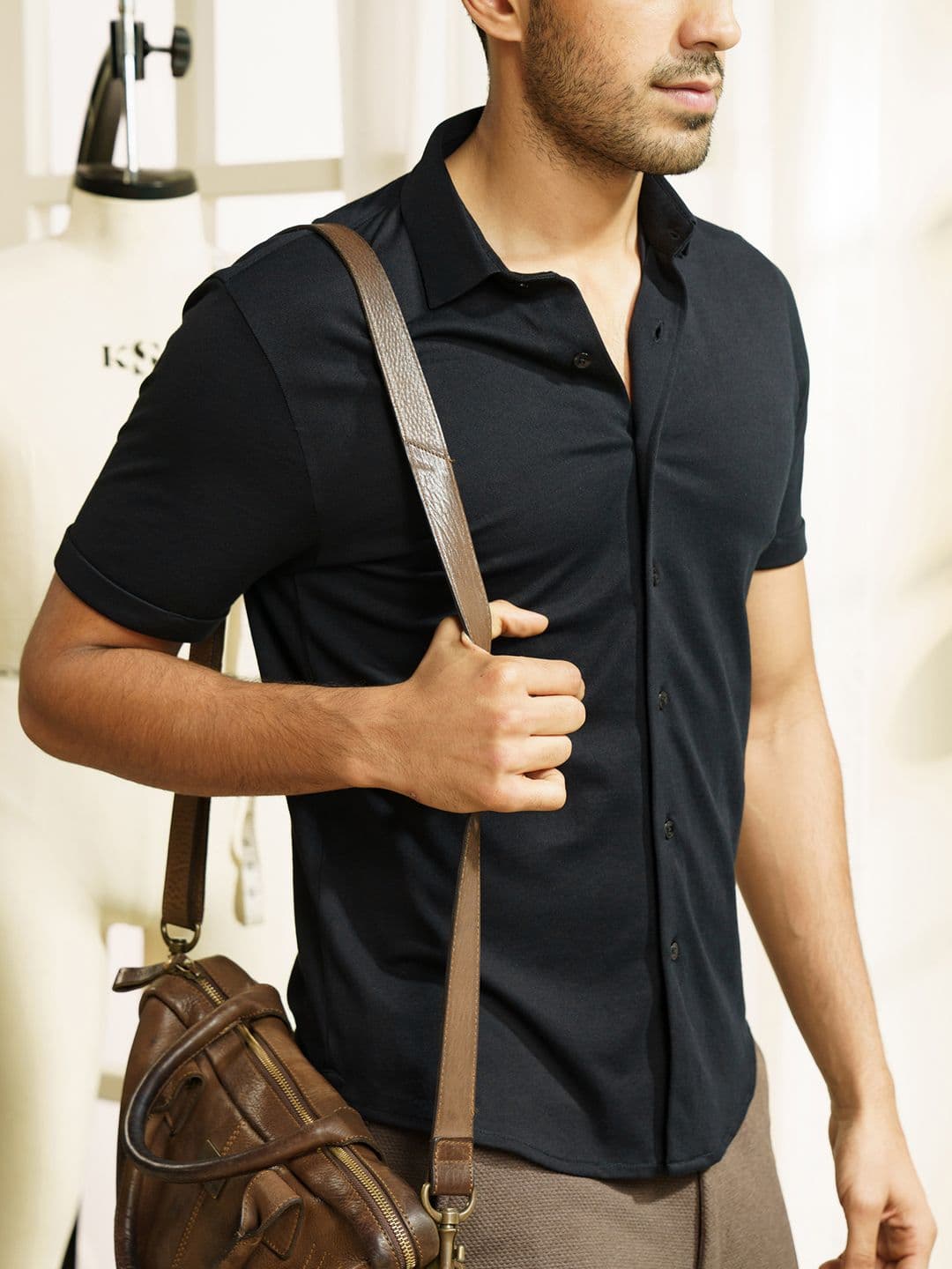 DAMENSCH Constant Cotton Thermoregulating Pique Shirt - view 1
