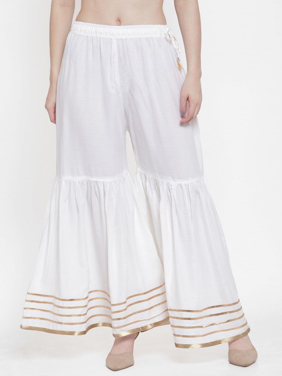 TAG 7 Women Ethnic Woven Flared Sharara - view 1
