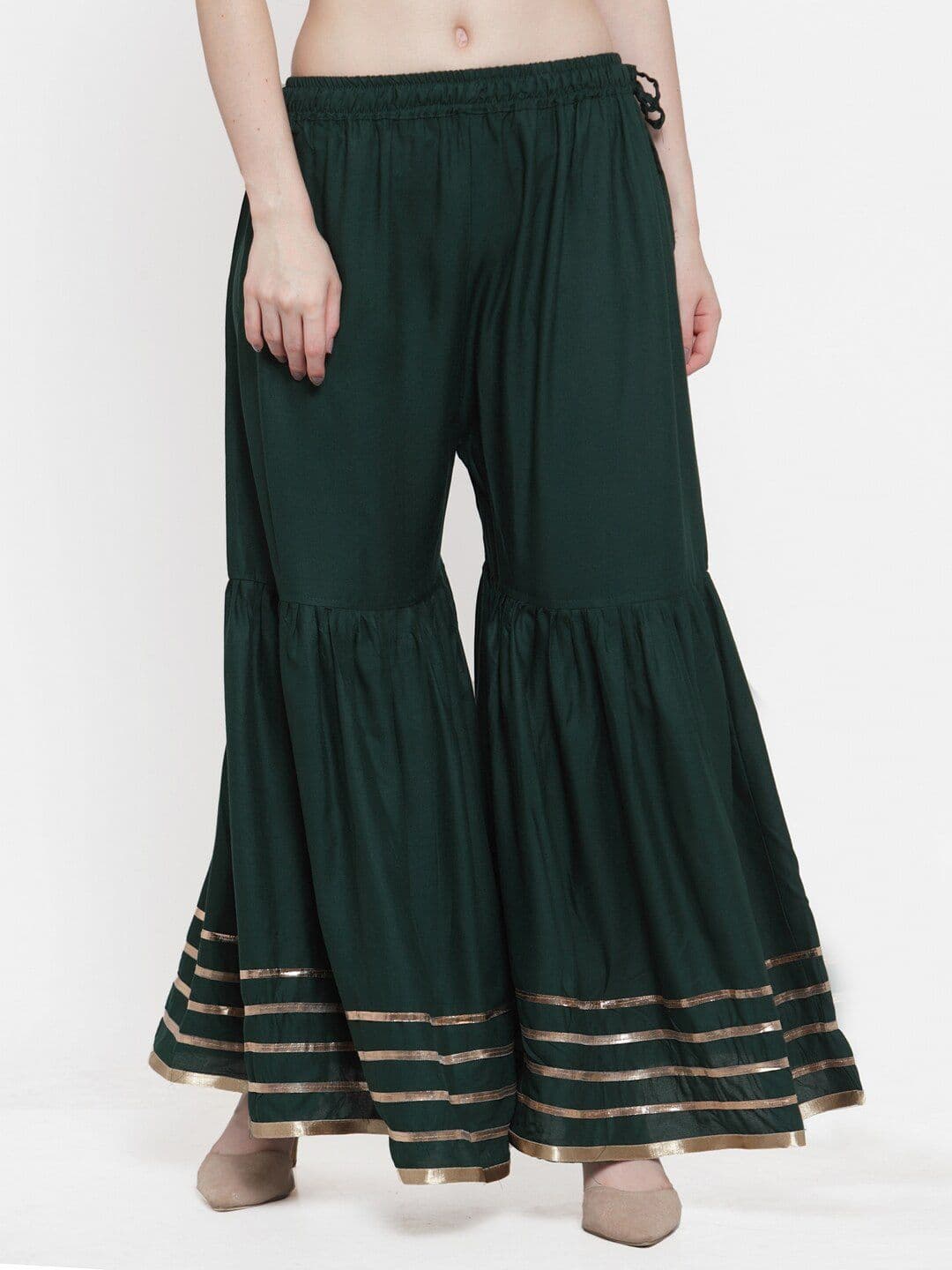 TAG 7 Women Flared Ethnic Palazzos - view 1